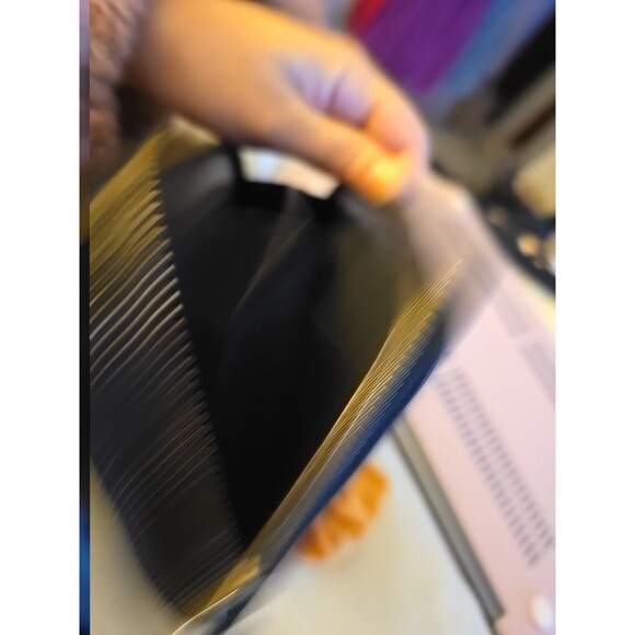 Coach Signature Round Zipper Zip Around Stripe Jacquard Wallet Black - Picture 11 of 12